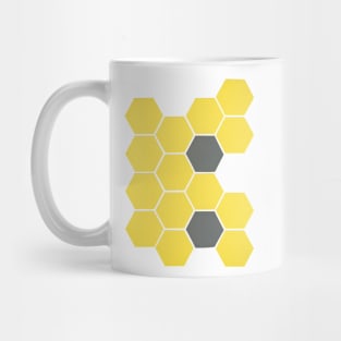 Yellow Honeycomb Mug